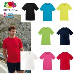 T-SHIRT FRUIT UOMO MANICA CORTA FR613900 PERFORMANCE UOMO 100%POLIESTERE