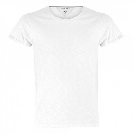 T-shirt DISCOVERY BABY PAYPER bambino ampio scollo con manica corta jersey 135gr effetto fiammato