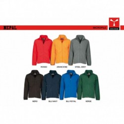 Giacca NEPAL PAYPER uomo maniche lunghe in pile full zip e tasche con zip 280gr