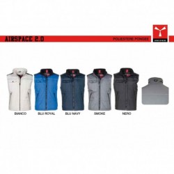 Gilet AIRSPACE 2.0 PAYPER unisex full zip 8mm multi-tasche tasca per smartphone imbottito 175gr