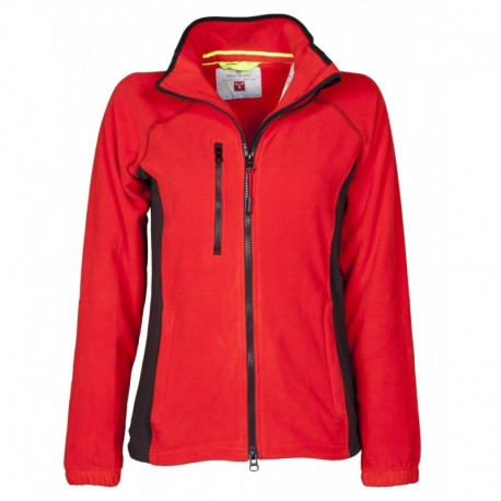 Giacca ASPEN+ LADY PAYPER donna in pile bicolore e con zip intera manica reglan 280gr