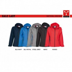 Soft-shell GALE LADY PAYPER donna ergonomica con cappuccio a coullisse full zip 3000mm/3000mvp
