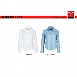 Camicia MANAGER LADY PAYPER donna a manica lunga easy care popeline 125gr