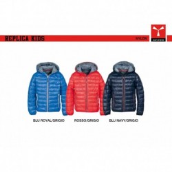 Giubbino/piumino REPLICA KIDS PAYPER bambino full zip a contrasto imbottito 38gr