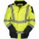 Giubbotto giacca INTERSTATE PAYPER alta visibilita' bicolore con cappuccio oxford 300d 200gr spalmato pu