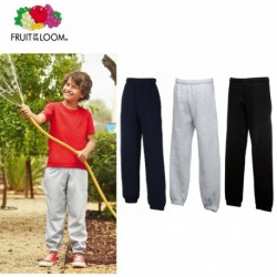 FRUIT PANTALONE FELPATO BAMBINO FR640250 FELPA KIDS CON TASCHE TUTA elastico alle caviglie