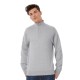 Felpa B&C BCID004 Unisex Uomo MEZZA ZIP 80%C 20%P