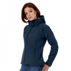 Giacca Soft shell B&C BCJW937 Donna HOODED W 94%P6%E