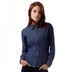 Camicia Donna B&C BCSWD86 DENIM VISION 100% COTONE