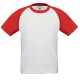 T-Shirt Bambino B&C BCTK350 BASEBALL KIDS 100% COTONE 185 g/m2