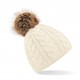 Cuffia BEECHFIELD B410 U cappello Unisex Fur Pom Pom Cable Beanie 100% acrilico