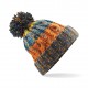 Cappello BEECHFIELD B486 D Unisex Corkscrew Pom Pom Beanie 100% acrilico