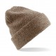 Cuffia BEECHFIELD B425 U Unisex Heritage Beanie in maglia doppio strato costine