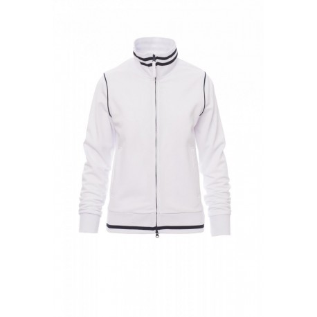 Felpa DERBY LADY PAYPER donna full zip doppio cursore con dettagli in contrasto dry-tech garzata 300gr