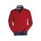 Felpa BROOKLYN PAYPER uomo SBS full zip doppio cursore con dettagli in contrasto garzata 300gr