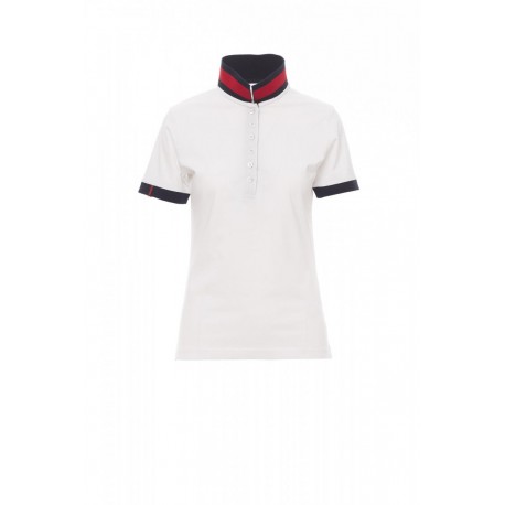 Polo MEMPHIS LADY Payper donna manica corta con dettagli in contrasto jersey 175gr