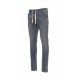 Pantalone DENIM LOS ANGELES PAYPER uomo taglio classico con elastico in vita denim stretch french terry 9oz