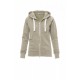 Felpa urban LADY PAYPER donna doppio cursore SBS full zip con cappuccio garzata 300gr con rayon