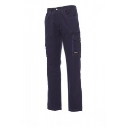 Pantalone TEXAS PAYPER multitasche con dettagli a contrasto cotone twill 250gr