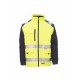 Giubbotto giacca HI WAY PAYPER alta visibilita' bicolore, imbottito e con maniche staccabili oxford 300d 165gr