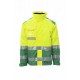 Giubbotto giacca HI SPEED PAYPER alta visibilita' bicolore, imbottito e con maniche staccabili oxford 300d 165gr