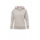 Felpa tokyo LADY PAYPER donna cucitura estetica a V con cappuccio garzata 320gr