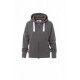 Felpa manica reglan dallas+ LADY donna full zip con cappuccio garzata 300gr