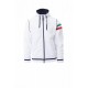 Felpa NEVADA PAYPER uomo tricolore giromanica full zip con cappuccio e dettaglio bandiere dry-tech garzata 240gr