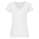 T-SHIRT VALUEWEIGHT DONNA SCOLLO A V FRUIT OF THE LOOM TUTTI I COLORI MAGLIA FR613980 LADY FIT SAGOMATA 100% COTONE