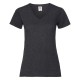 T-SHIRT VALUEWEIGHT DONNA SCOLLO A V FRUIT OF THE LOOM TUTTI I COLORI MAGLIA FR613980 LADY FIT SAGOMATA 100% COTONE