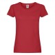 T-SHIRT FRUIT DONNA LADY FIT SAGOMATA ORIGINAL T FR614200 MANICA CORTA 100%COTONE 