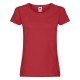 T-SHIRT FRUIT DONNA LADY FIT SAGOMATA ORIGINAL T FR614200 MANICA CORTA 100%COTONE 