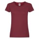 T-SHIRT FRUIT DONNA LADY FIT SAGOMATA ORIGINAL T FR614200 MANICA CORTA 100%COTONE 