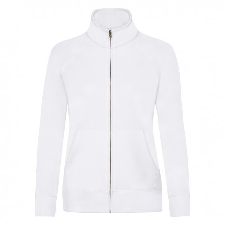 FR621160 FELPA GIACCA FRUIT DONNA CON ZIP WOMAN Tuta Cotone Felpata