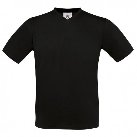T-Shirt B&C Uomo BCTU006 Unisex EXACT V NECK 100% COTONE