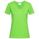 T-SHIRT DONNA STEDMAN ST2700 SCOLLO A V MANICA CORTA COTONE