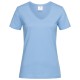 T-SHIRT DONNA STEDMAN ST2700 SCOLLO A V MANICA CORTA COTONE