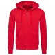 FELPA STEDMAN UOMO CON CAPPUCCIO E ZIP E TASCA A MARSUPIO ST5610 FELPATA INTERNAMENTE 