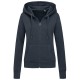 FELPA STEDMAN DONNA CON CAPPUCCIO E ZIP E TASCA A MARSUPIO ST5710 FELPATA INTERNAMENTE 