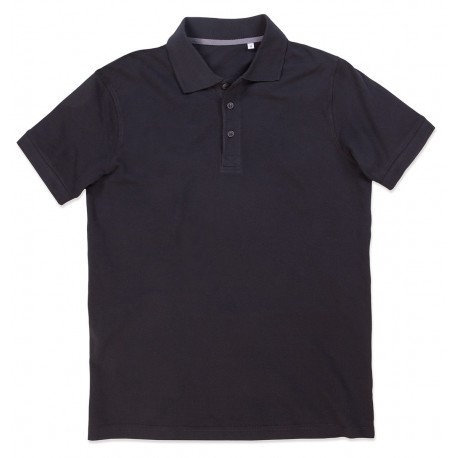 POLO STEDMAN UOMO MANICA CORTA ST9060 HUGO COTONE PIQUET CON 3 BOTTONI IN TINTA