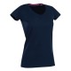 T-SHIRT STEDMAN ST9710 ELASTICIZZATA COTONE SCOLLO A V DONNA MANICA CORTA MODA