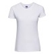 T-SHIRT RUSSELL LADY MANICA CORTA ADERENTE GIROCOLLO DONNA 100%COTONE 145GR JE155F