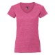 T-SHIRT RUSSELL LADY MANICA CORTA HD T DONNA MISTO COTONE JE166F SCOLLO A V