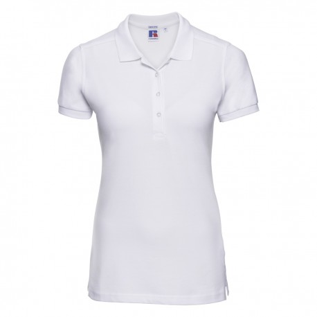 POLO RUSSELL DONNA JE566F MANICA CORTA STRETCH MEN 95%COT.5%LYCR