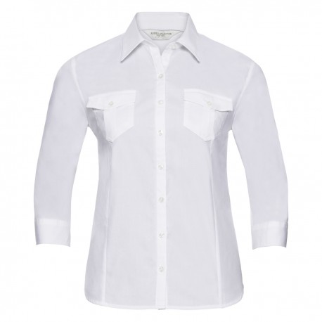 CAMICIA RUSSELL DONNA MANICA 3/4 CON RISVOLTO COT.WIL JE918F