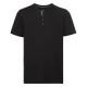 T-shirt uomo JE168M RUSSELL cuciture decorative e abbottonatura interna 155g/m