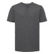 T-shirt uomo JE168M RUSSELL cuciture decorative e abbottonatura interna 155g/m