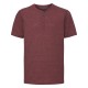 T-shirt uomo JE168M RUSSELL cuciture decorative e abbottonatura interna 155g/m