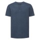 T-shirt uomo JE168M RUSSELL cuciture decorative e abbottonatura interna 155g/m