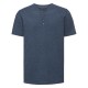 T-shirt uomo JE168M RUSSELL cuciture decorative e abbottonatura interna 155g/m